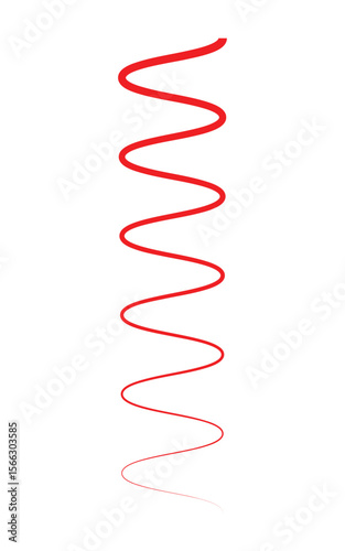 red and green spiral string