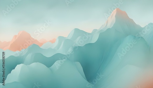 mountain landscape with clouds