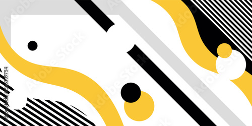template corporate concept yellow black grey and white contrast background.