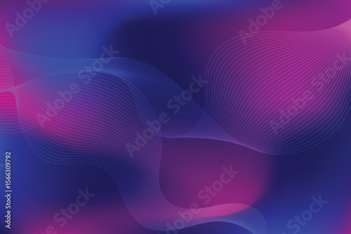 Dreamy abstract gradient background with vibrant magenta and blue hues flows like digital silk, showcasing an ethereal, modern style.