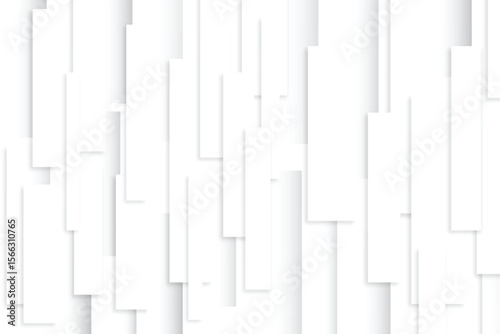 Abstract white paper strips cascade down, creating a clean, elegant backdrop and minimalist design, perfect for modern projects.