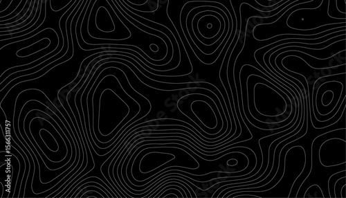 Topographic map background geographic line map with elevation assignments. Abstract line of the topographic map. Topographic map lines, contour background. Geographic abstract grid.