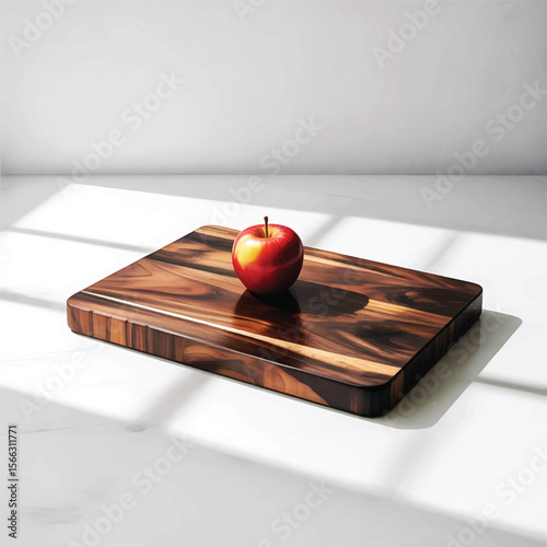 wooden chopping board illustration premium quality