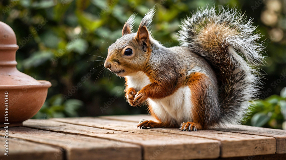 Fototapeta premium squirrels on the table