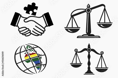 social-justice---diversity-icons---black-icons-