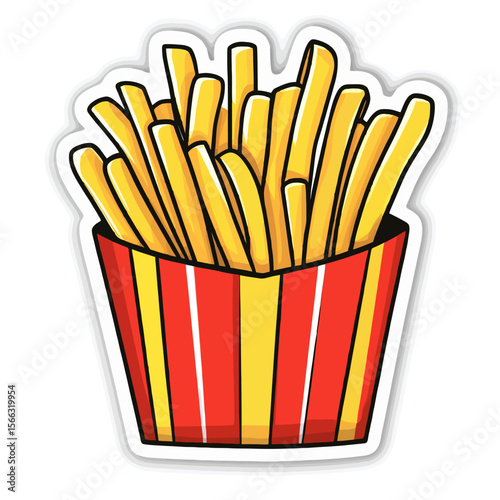 french fries with ketchup