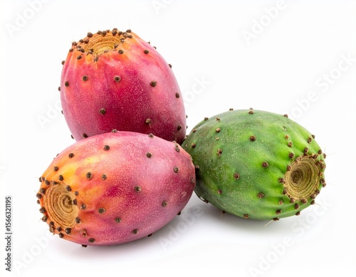 cactus fruit isolated on white