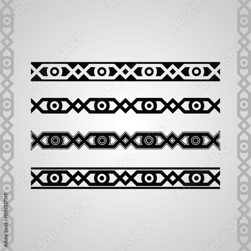 Set of decorative certificate border design vector 