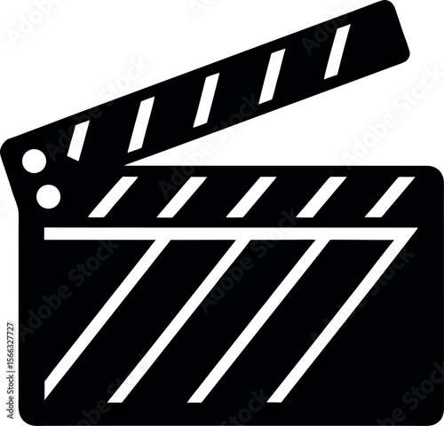 movie clapper board vector illustration