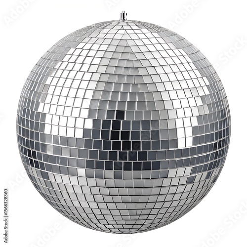 silver disco ball