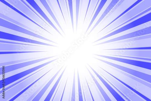 Blue Ryb Abstract Blue Sunburst Background. Blue background with Glowing Sunburst and Dynamic Light Rays.
