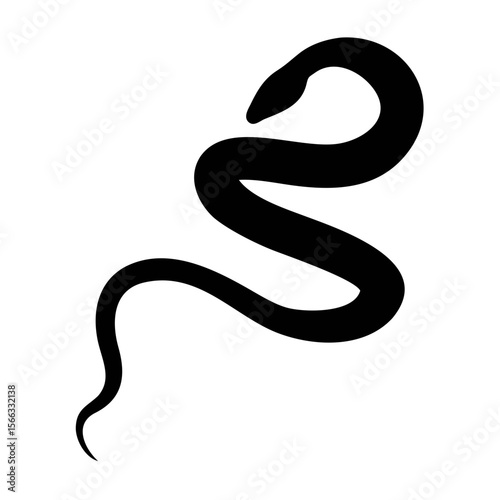 Snake Vector Icon For Personal And Commercial Use