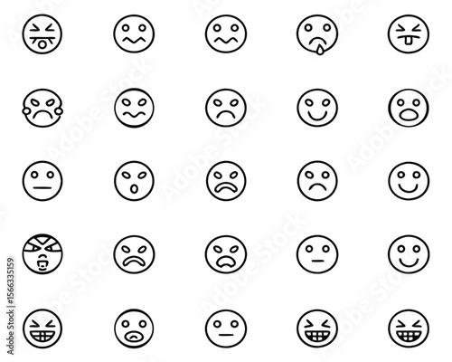 Expressive yellow facial symbol conveying strong displeasure frustration or irritation with a scowling expression and furrowed brow rendered in bold graphic style