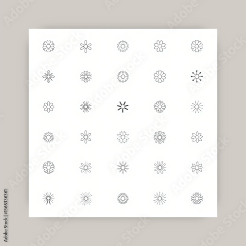 Ai genarate flower black and white
