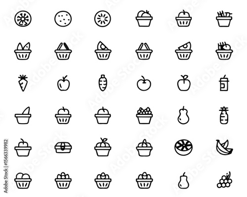 A simple clean graphic representation of a shopping cart symbolizing retail commerce and the act of purchasing goods at a market or store
