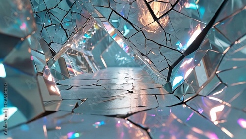 背景素材 ガラス片 background glass（generative ai）