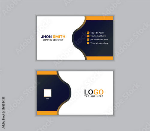 Professional and modern business card template, ideal for personal branding, corporate identity, or small businesses. Fully editable vector file with clean layout, print-ready, and easy to customize. 