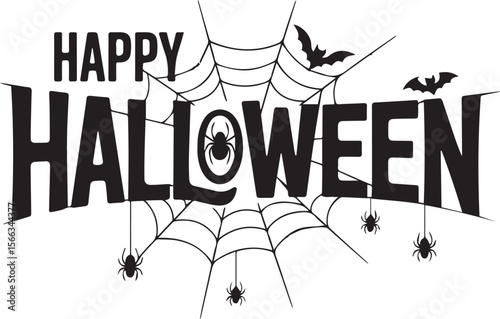 Vector lettering, logo designs, October, Paranormal, Portability, Potion, Pumpkin, Sign, Spider, Spooky, and titles for Halloween.