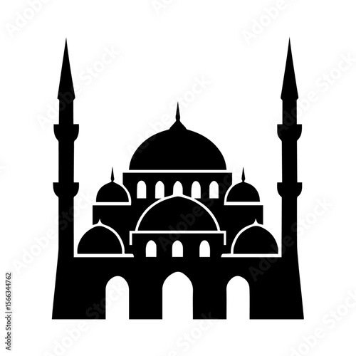 islami mosque vector