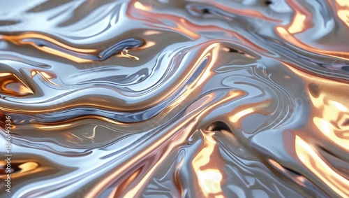 背景素材 液体金属  background liquid metal（generative ai）