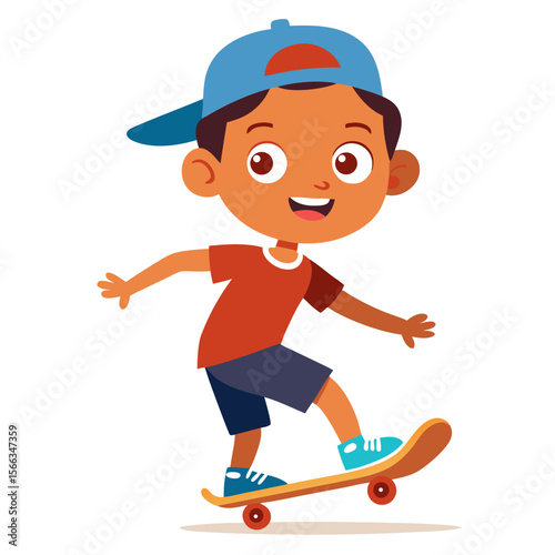 boy with skateboard