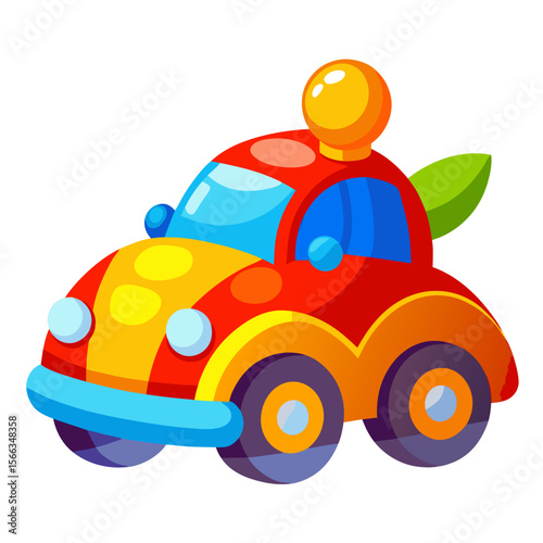 toy car on white background