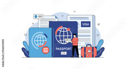 International travel document verification for global journey planning and passport visa application procedures