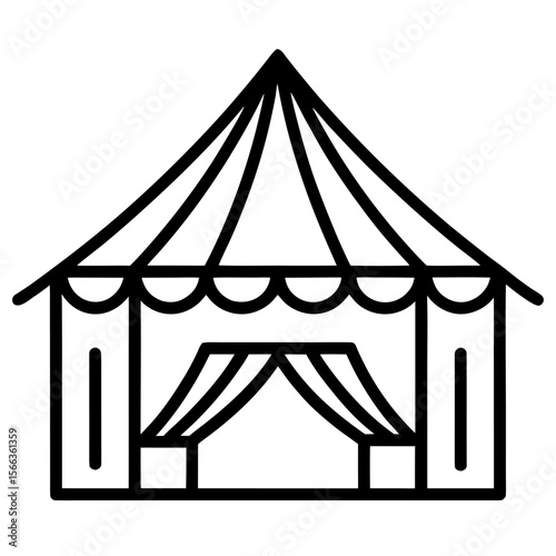 circus tent icon