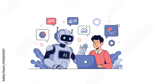Artificial intelligence assistant helps programmer with coding and data analysis tasks for business growth