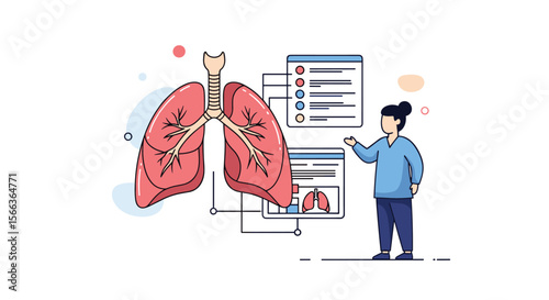 Understanding human respiratory system function and health through medical data analysis and visualization