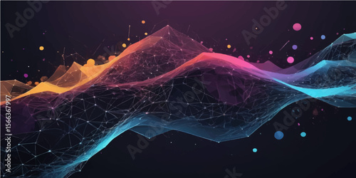 An abstract blue fractal background with a bright, starlit galaxy and cosmic nebula