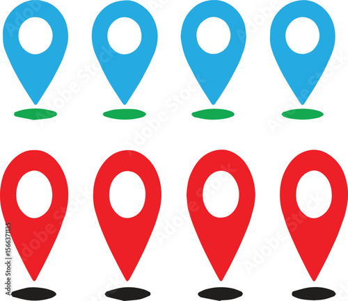 Map Pin Icon Set: Location Pointer Vector Symbols for GPS, Apps & Website Navigation Free Download Map Pin Icon Set: Location Pointer Vector Symbols for GPS, Apps & Website Navigation - GFXLoad