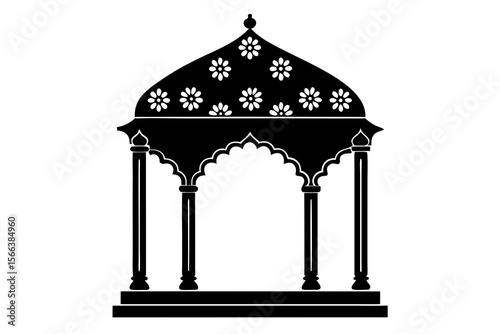 vector illustration of an ancient greek column