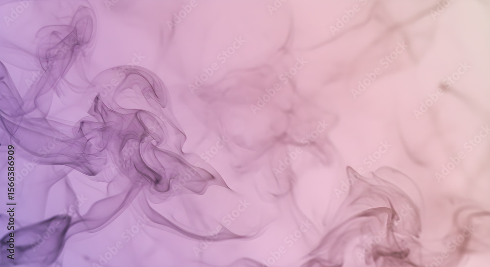 Fototapeta premium Ethereal Smoke Plumes Dancing Against a Gradient Pastel Background