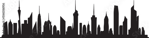 Downtown Skyline Silhouette