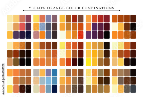 Vibrant yellow and orange color palette perfect for design, branding, packaging, and creative backgrounds.