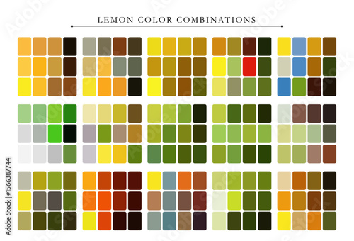 Fresh lemon color palette with vibrant, cheerful tones perfect for summer, design, and branding inspiration.