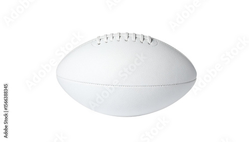 White Leather American Football Close Up