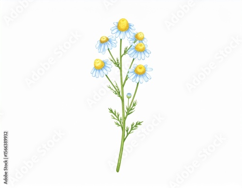 Wallpaper Mural Dessin de camomille  Torontodigital.ca