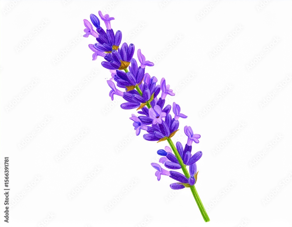 Fototapeta premium Dessin de lavande 