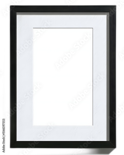 Simple Black Frame Displaying Pristine White Space