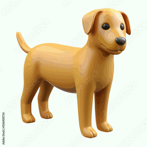 Cute brown dachshund puppy sitting happily on a white background