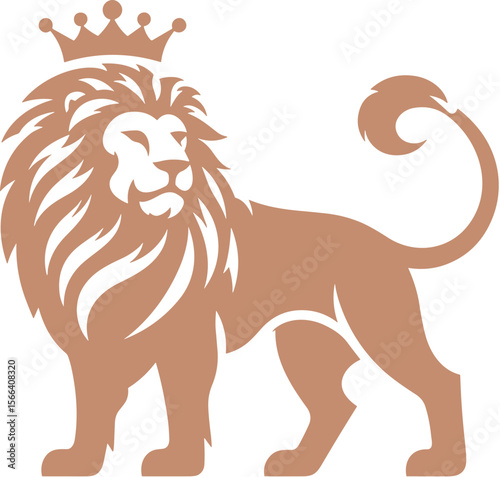 vector illustration of lion cartoon
