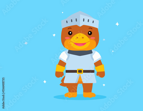 Cute Knight Platypus