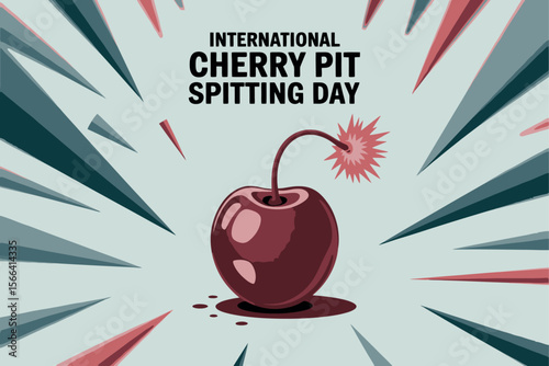International Cherry Pit Spitting Day Fun Fruit Challenge Celebration Blast