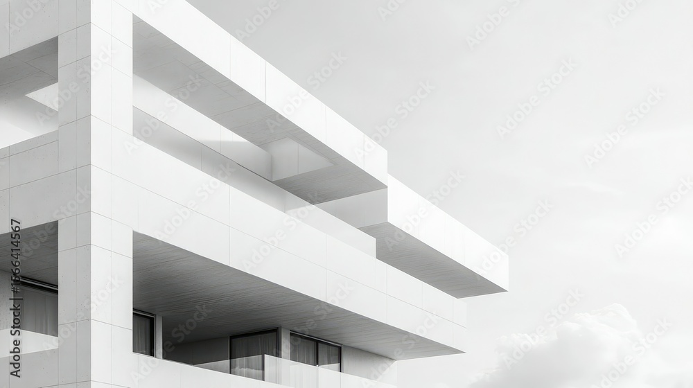 Fototapeta premium modernism white structure