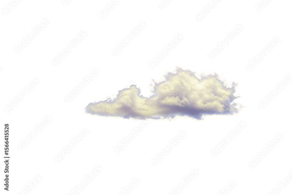 Obraz premium Cumulus, Cirrus, Stratus, isolated on white background png