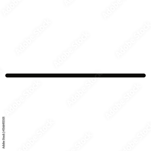 Straight line vector. black stripe from thin to thick Vectors