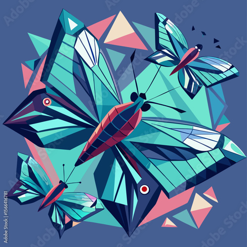 flying-butterflies-in-geometric-style