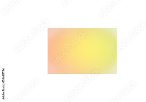 A soft gradient background with yellow and orange colors isolated on transparent background